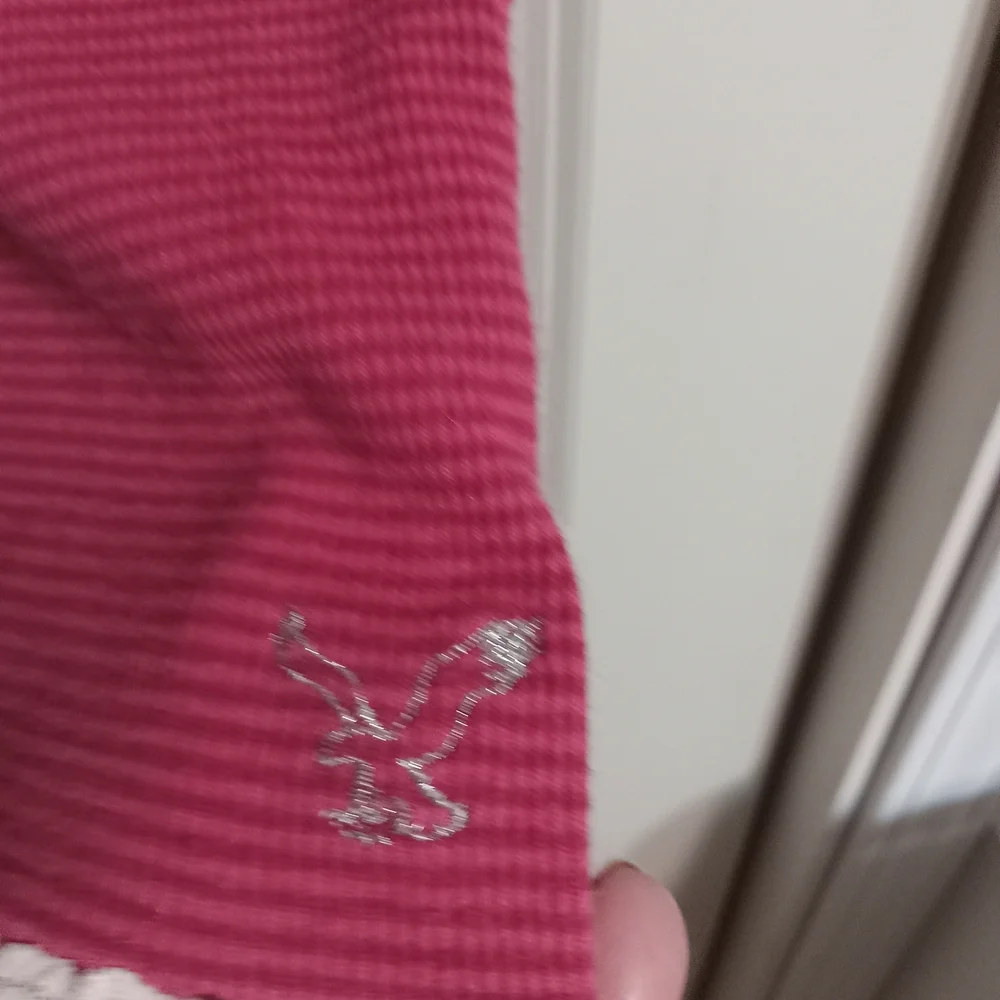 American Eagle Outfitters Pink Tank Top with Lace Trim - Picture 2 of 3